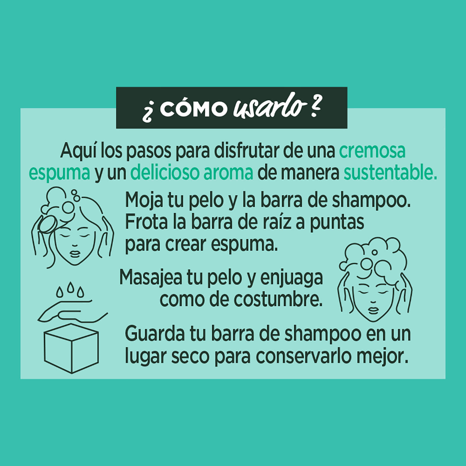 HF SHAMPOO BARRA ALOE MODO DE USO